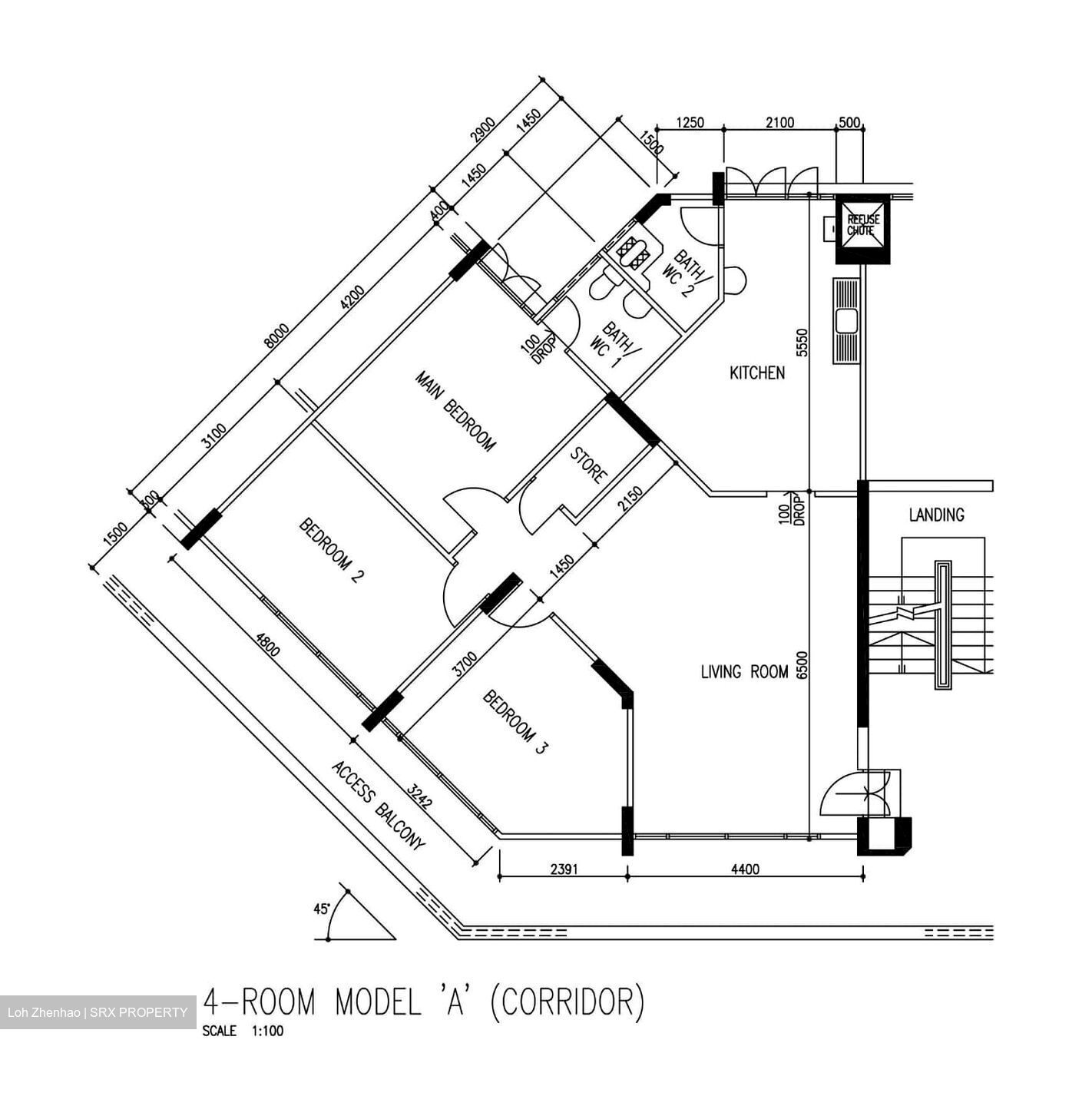 Blk 114 Chong Pang Vale (Yishun), HDB 4 Rooms #588602481